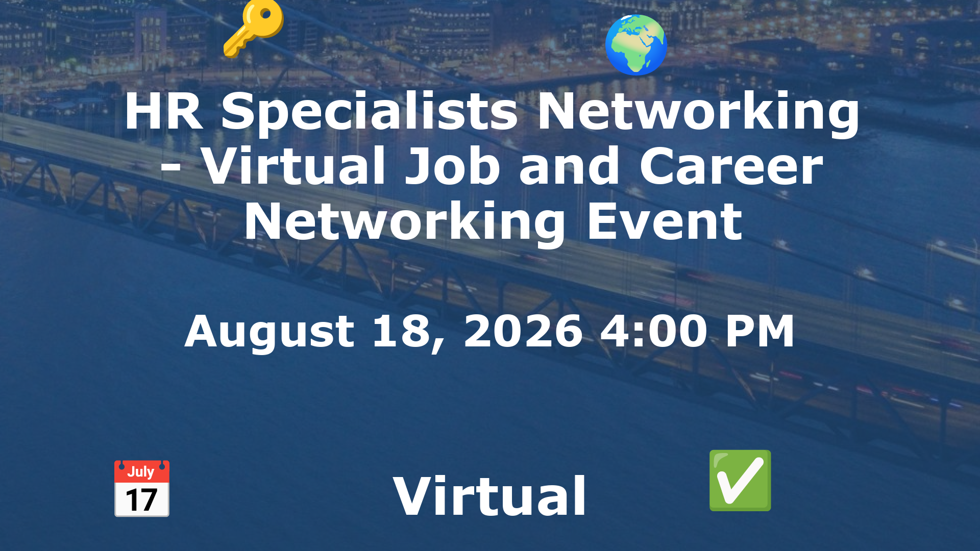HR Specialists Networking - Virtual Job and Career Networking Event event image